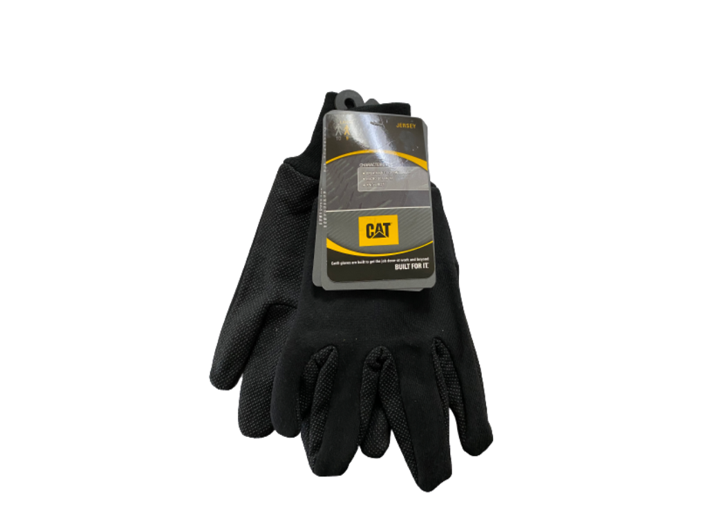Guantes Algodón Color Negro Con Logo Cat Caterpillar
